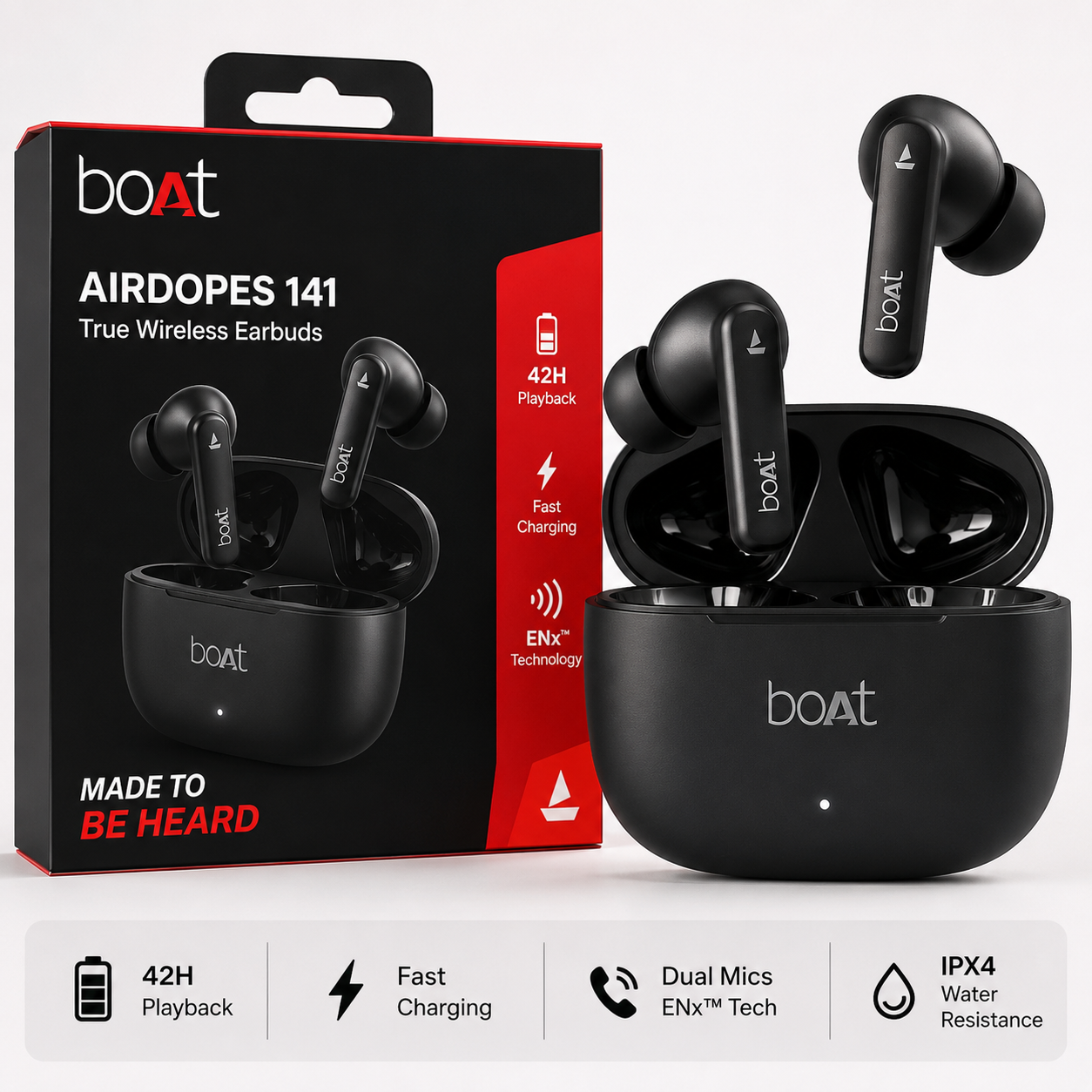 boAt Airdopes 141 Wireless Earbuds